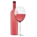 Icone vin rose